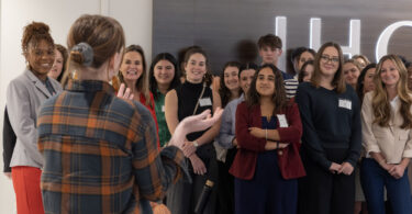 UGA students visited Atlanta-based companies Delta Air Lines and IHG Hotels & Resorts on March 21 to learn about the hospitality industry. (Submitted photo)